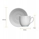 Xicara Para Café 75ml Com Pires Diamante Porcelana Germer